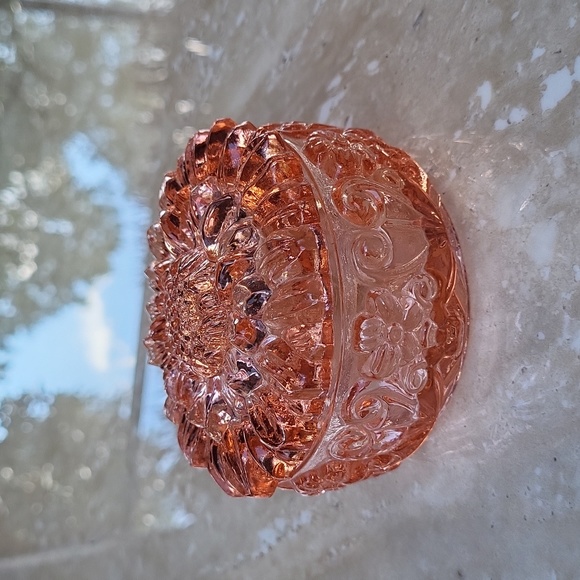 Vintage Handmade Ingrid Malachite crystal trinket box with lid - Picture 2 of 9